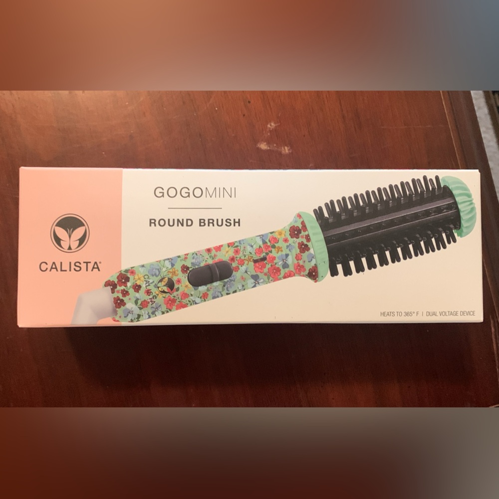 Calista GOGOMINI Round Brush with Floral Design